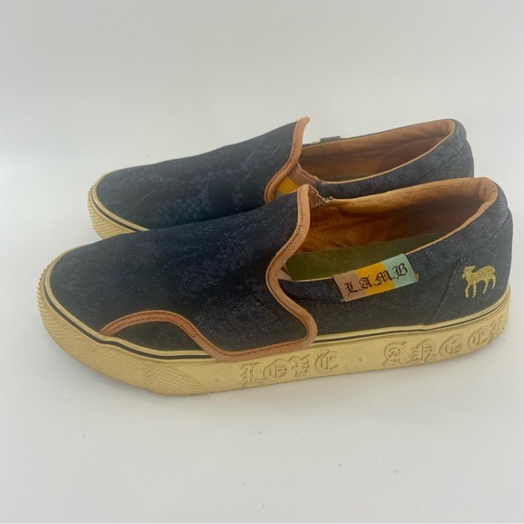 Gwen Stefani L.A.M.B. Royal Elastics Katella Tex Navy Python Slip on sne… - Picture 8 of 11